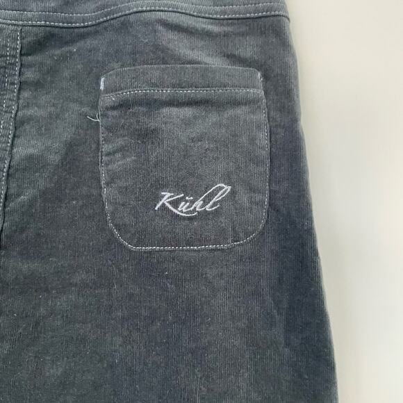 KUHL Streamline Corduroy Mini Skirt Women’s 8 Dark Gray Buttons Zip Pockets - Picture 8 of 16